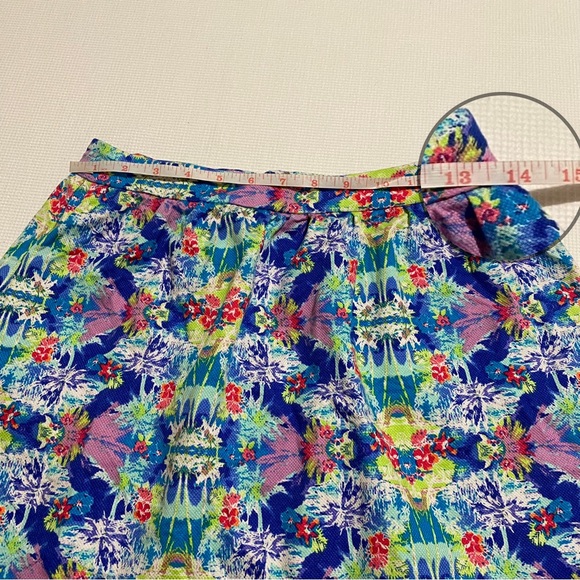 Victoria’s Secret Tropical Print A-line Mini Skirt Size 4 - Picture 8 of 9